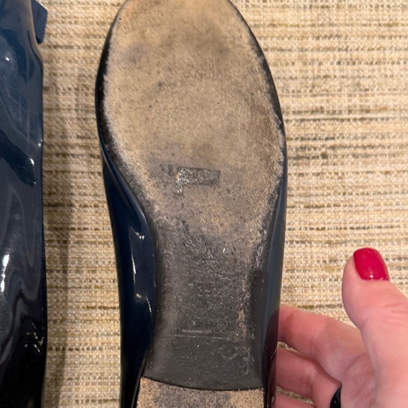 Louis Vuitton Women's Ombré Navy & Black Patent Flats 39.5 - Picture 12 of 13